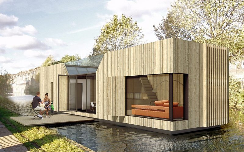 The Chichester floating homes by Baca Architects.