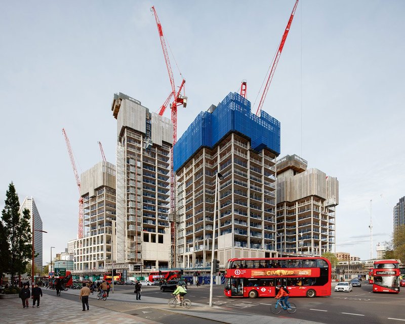 Elephant & Castle Town Centre is a dense ensemble of commercial, arts and education buildings.