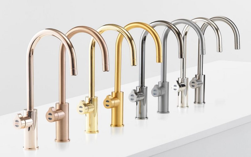 The Zip Platinum Design Range, shown on the HydroTap Arc.