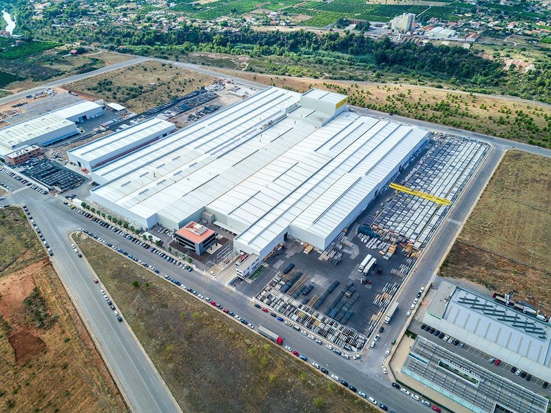 Full steam ahead: Neolith began the year by launching a fourth production line at its headquarters in Castellón, Spain.