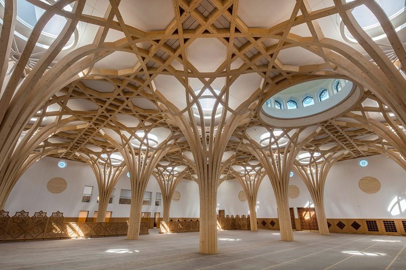 A low carbon impact was central to the design of Cambridge Central Mosque.