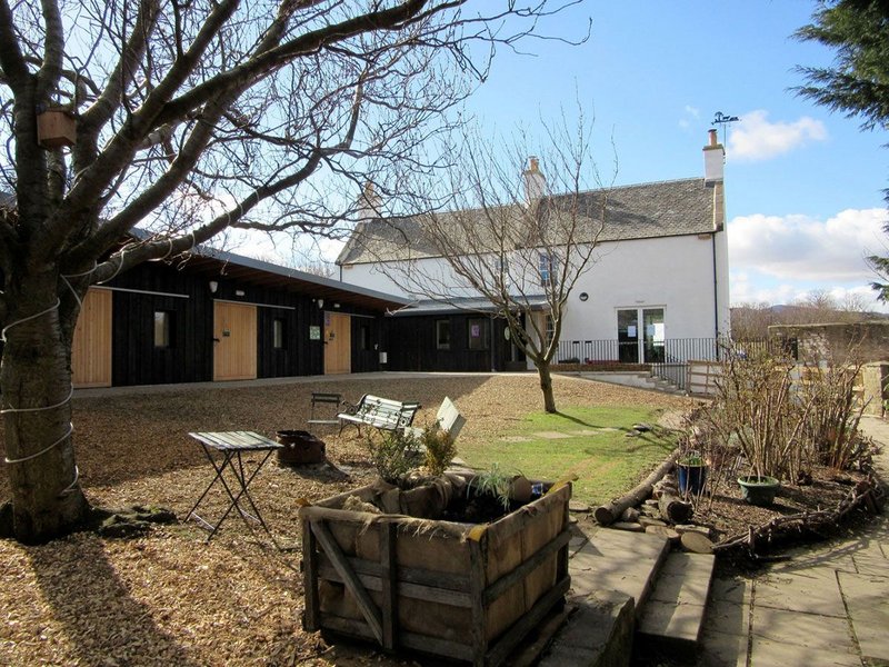 Restored farmhouse and timber workshops of MacEwen Award 2019 shortlisted Bridgend Inspiring Growth, Edinburgh by Halliday Fraser Munro Architects for Bridgend Inspiring Growth.