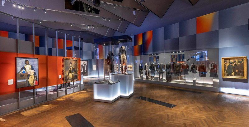Installation view of the Fashioning Masculinities exhibition at V&A (c) Victoria and Albert Museum, London.