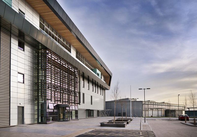 Completed in 2011, the Nuclear Advanced Manufacturing Research Centre is the second facility by Bond Bryan Architects for the University of Sheffield on its Advanced Manufacturing Park in Rotherham.