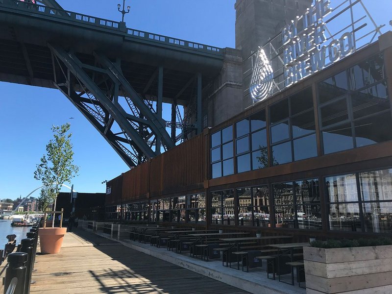 Xsite’s project By the River Brew Co on Gateshead Quay, just below the Tyne Bridge, one of those that will be going into a sectoral study by the practice.