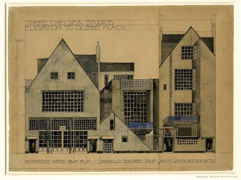 Design for a block of studios in Chelsea