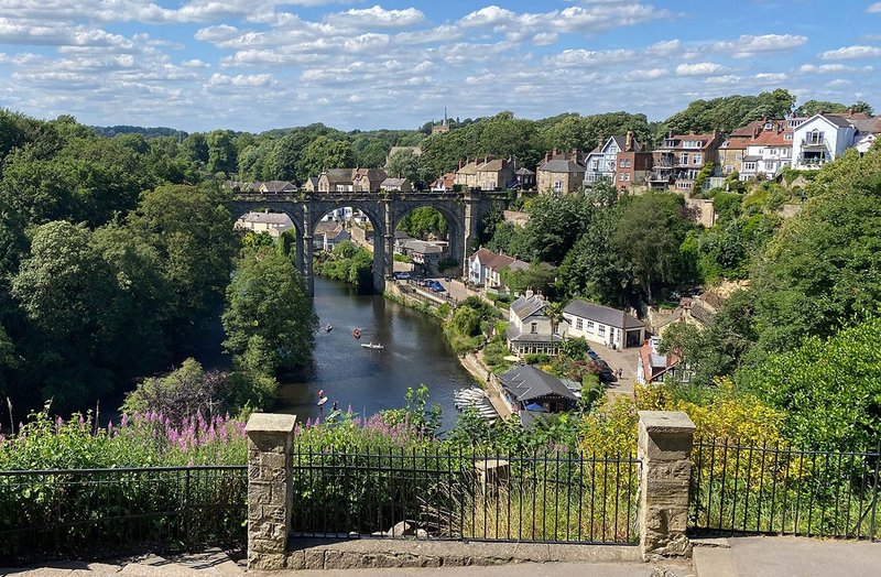 View over Knaresborough from the castle