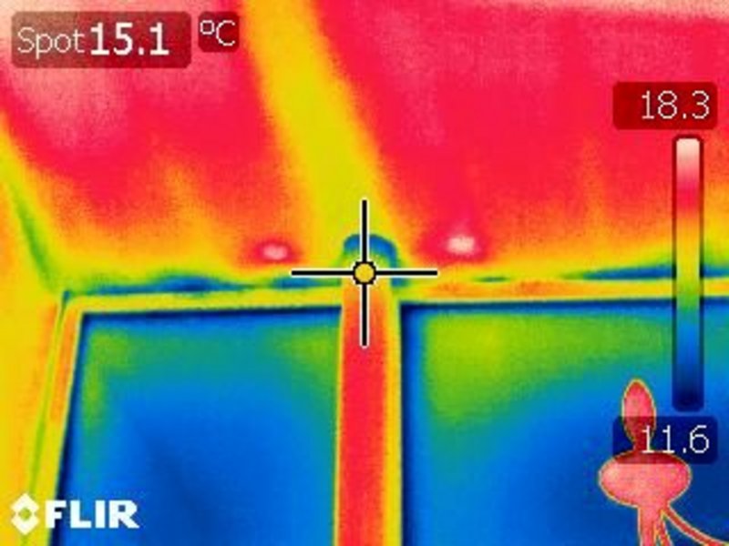Thermal imaging at Stock Orchard Street, carried out by Enhabit in preparation for a retrofit to improve energy efficiency.
