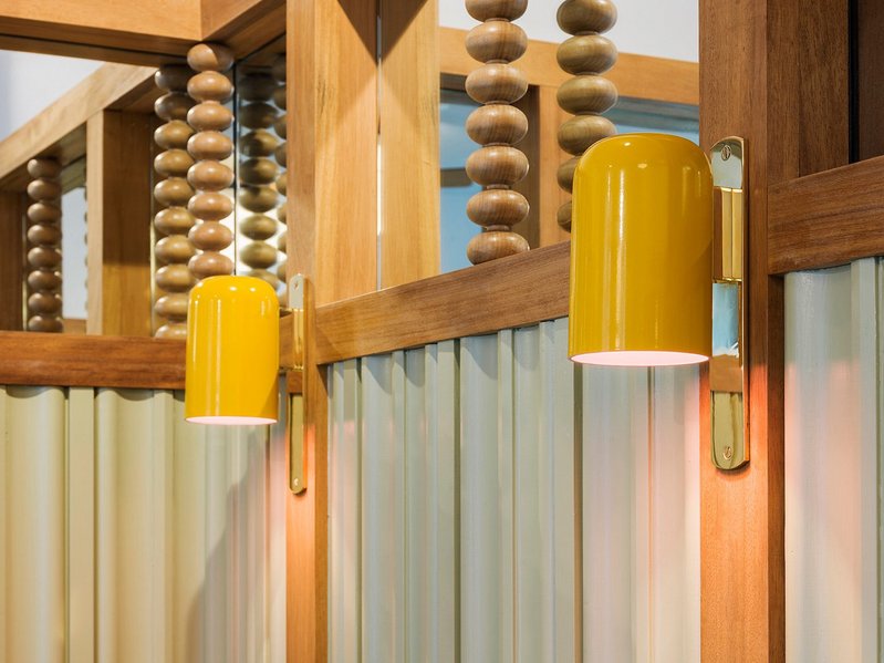Micho light made by Rankin McGregor for a restaurant in Paris designed by Gundry + Ducker.