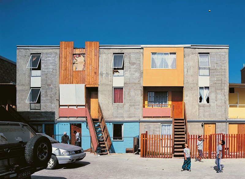 Quinta Monroy housing, Iquique, Chile from the exhibition The Architect's Studio: ELEMENTAL at Louisiana Museum of Modern Art, 11 October 2018 - 28 February 2019.