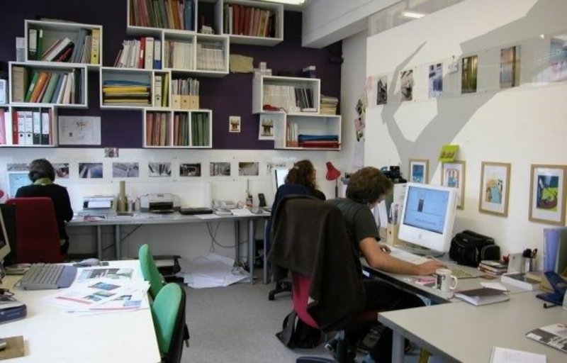 The team at Architects in Residence (AIR) working in their Bermondsey Street studio.