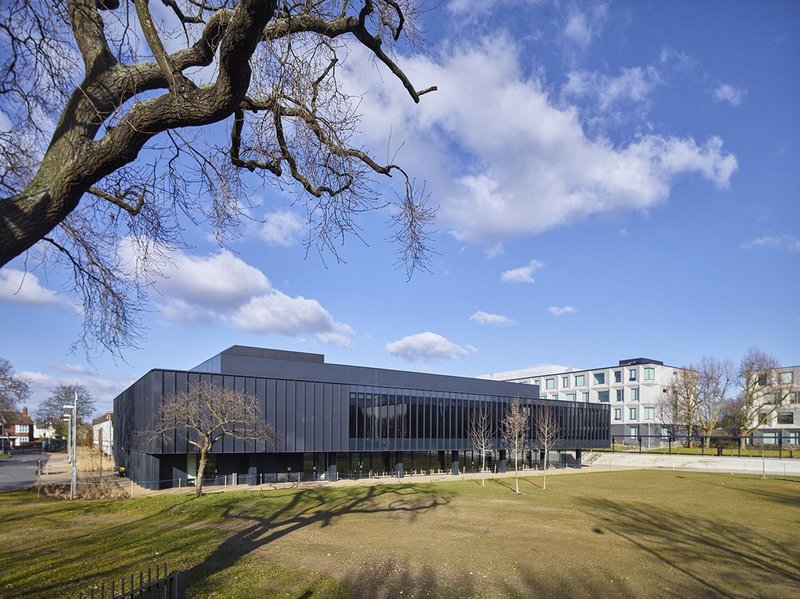 The new dining hall and performing arts centre.