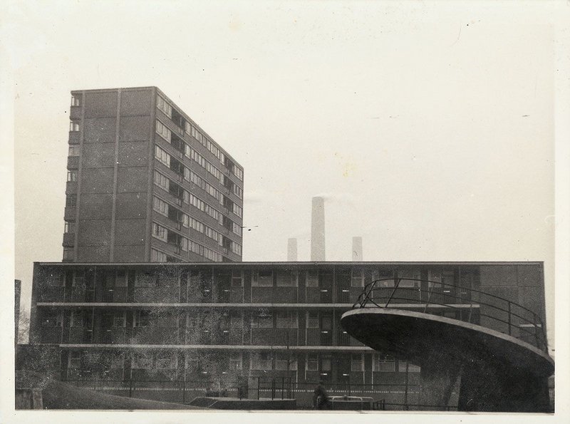 Churchill Gardens (1950-1962), Grosvenor Road, Lupus Street, SW1, designed by Powell and Moya for Westminster City Council.