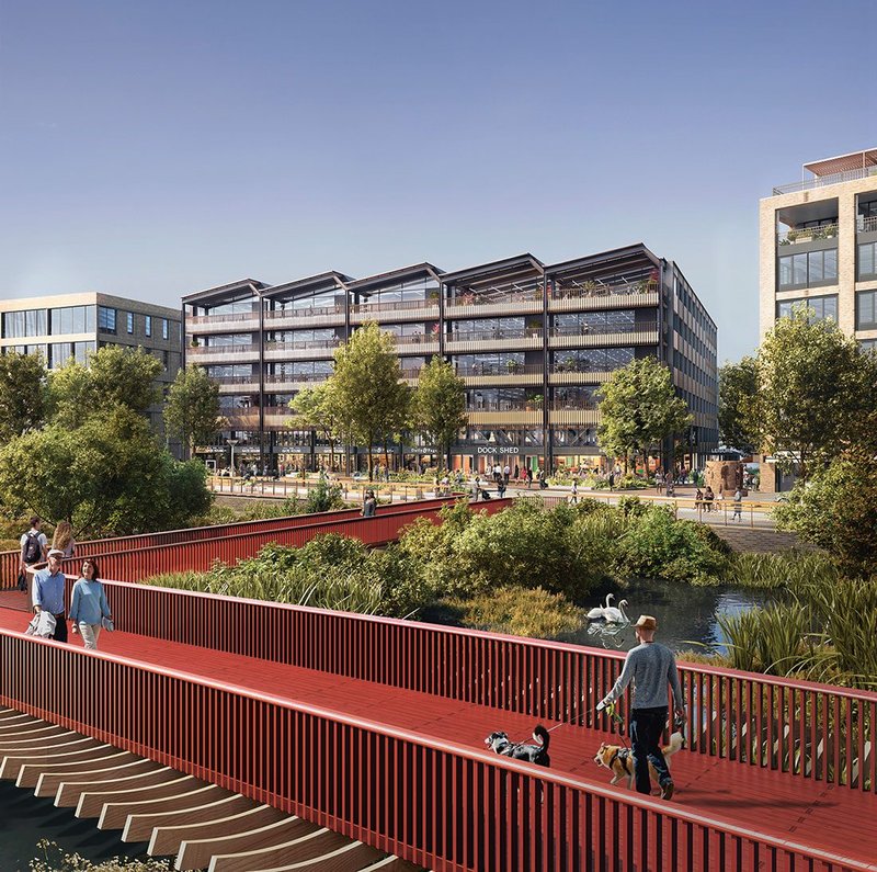 Dock Shed at Canada Water, south London, designed by Allies and Morrison, where the focus is on gathering data for potential reuse.