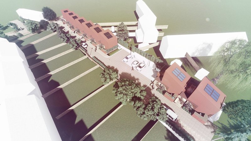 Predicted energy use is 40.5kWh/m²/year thanks to high levels of insulation, low-energy lighting, renewable energy generated by solar PV panels and an air-source heat pump.