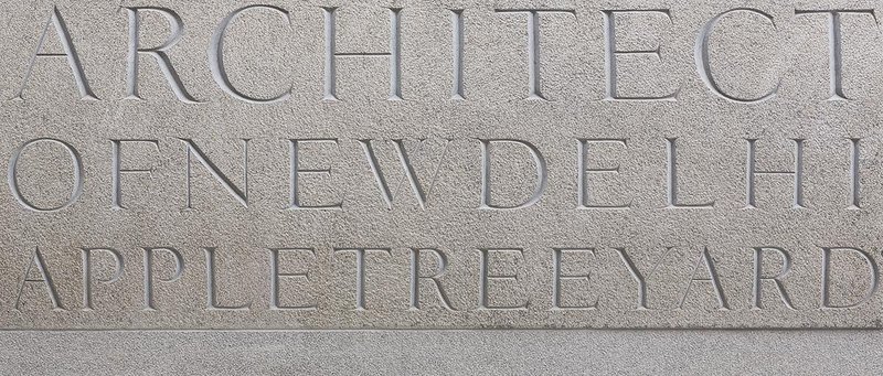 Hewn tribute to Lutyens spelt out on enormous pieces of granite