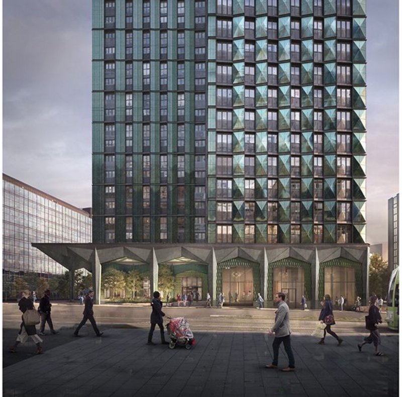 HTA's 101 George Street, Croydon, for operator Greystar comprises two towers and 546 homes.