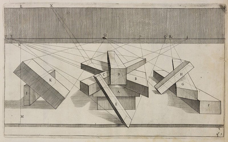 Illustration of the multi-point perspective method, Hans Vredeman de Vries, 1604. Credit: RIBA Collections