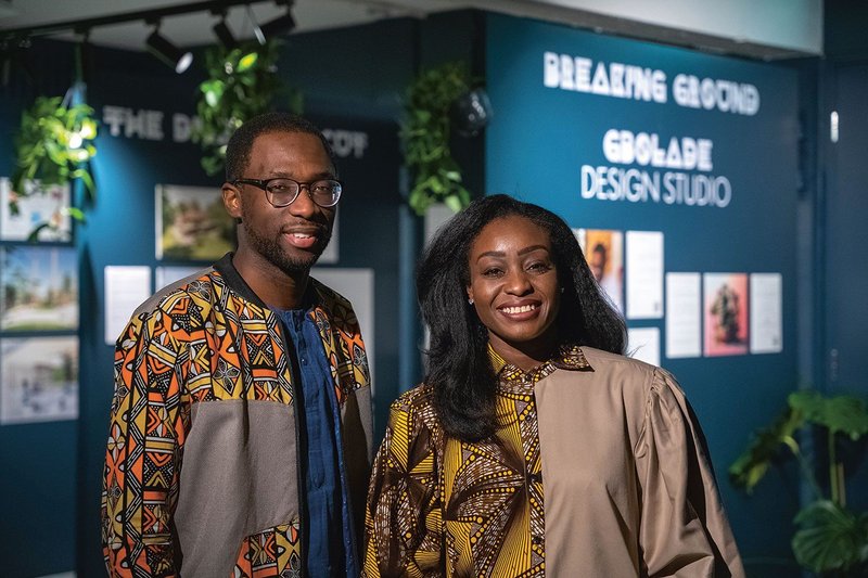 Lanre Gbolade and Tara Gbolade, co-founders of Gbolade Design Studio.