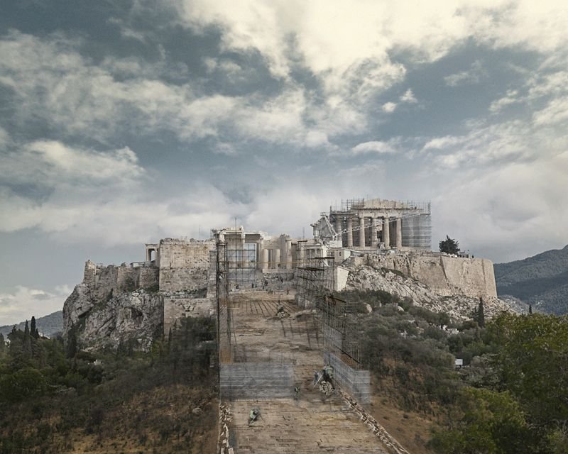 Proposed Reconstruction of the Acropolis Ramp, 2013, by David Gissen.