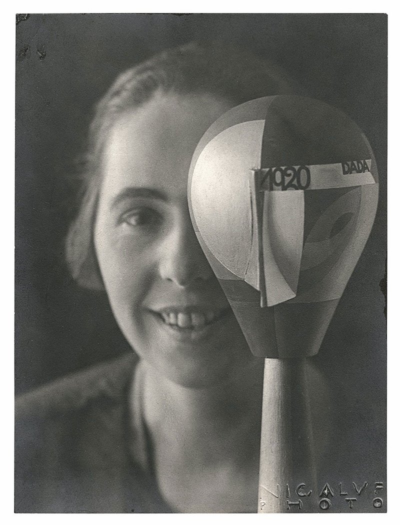 Sophie Taeuber-Arp with her Dada Head, 1920. Stiftung Arp e.V., Berlin