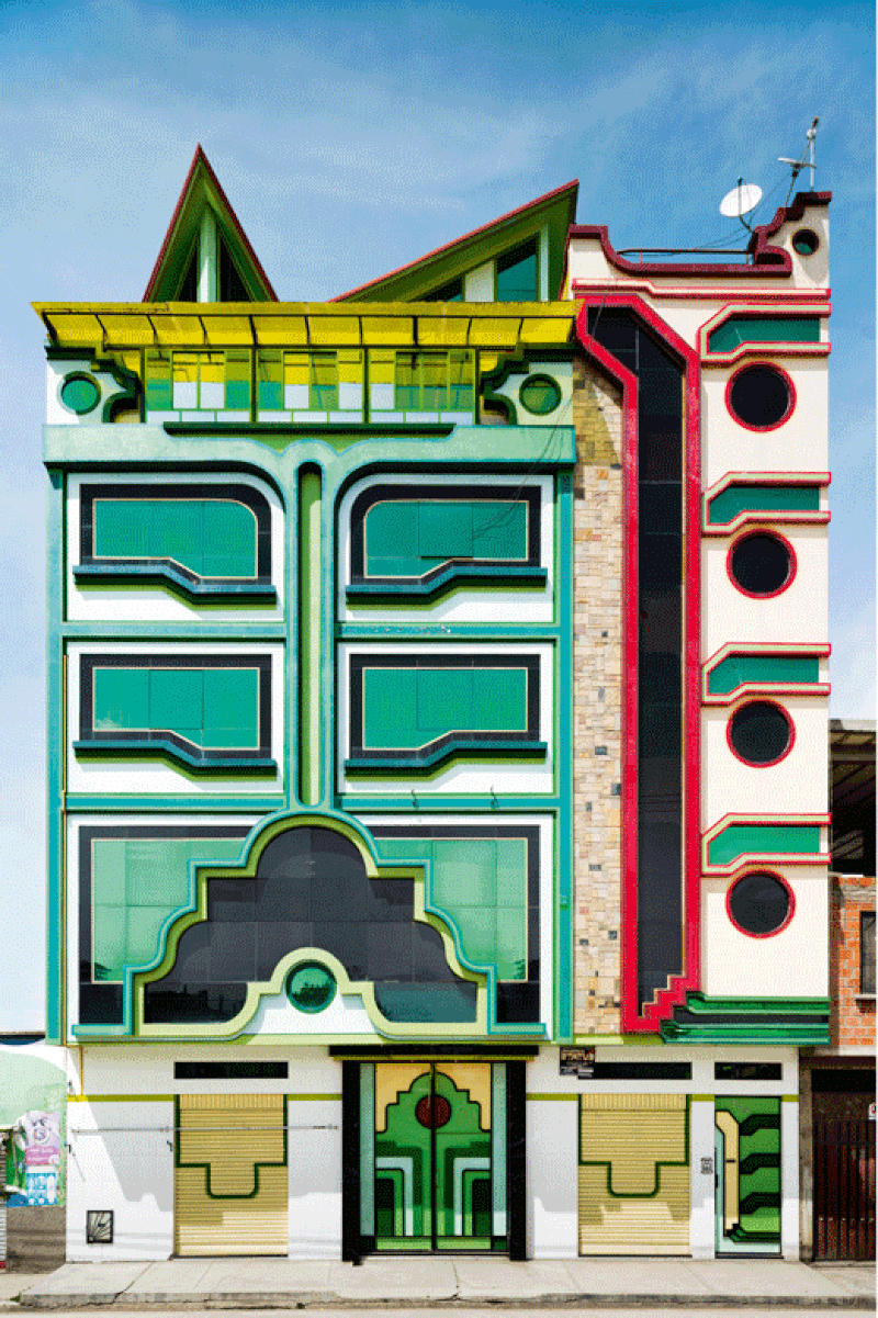 New Andean Architecture, Freddy Mamani, El Alto, Bolivia, 2005-. Photo