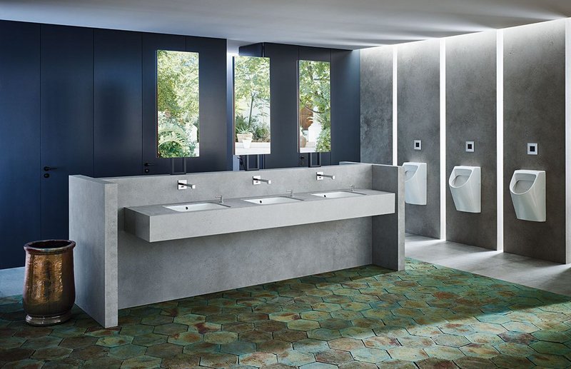 Bathroom manufacturer Geberit offers a range of office washroom solutions for improved hygiene, easy cleaning and reduced maintenance.