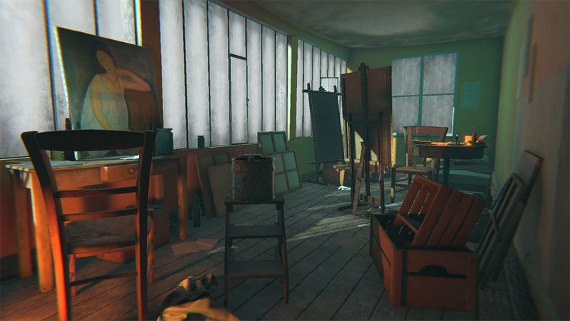 The Ochre Atelier, stills. Created for Modigliani at Tate Modern, 2017 Courtesy of Preloaded.