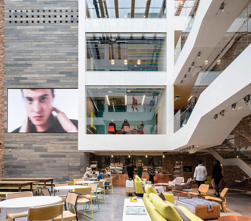 MoreySmith’s design for Primark in Dublin picks up  on current trends in office design.