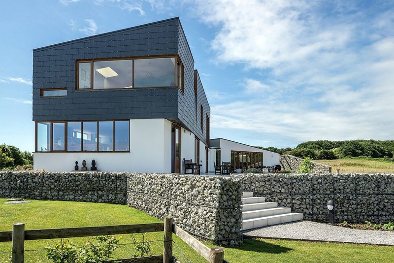 Cupaclad rainscreen cladding on a new build house near Pett in Essex, designed by Alma-nac Architects.