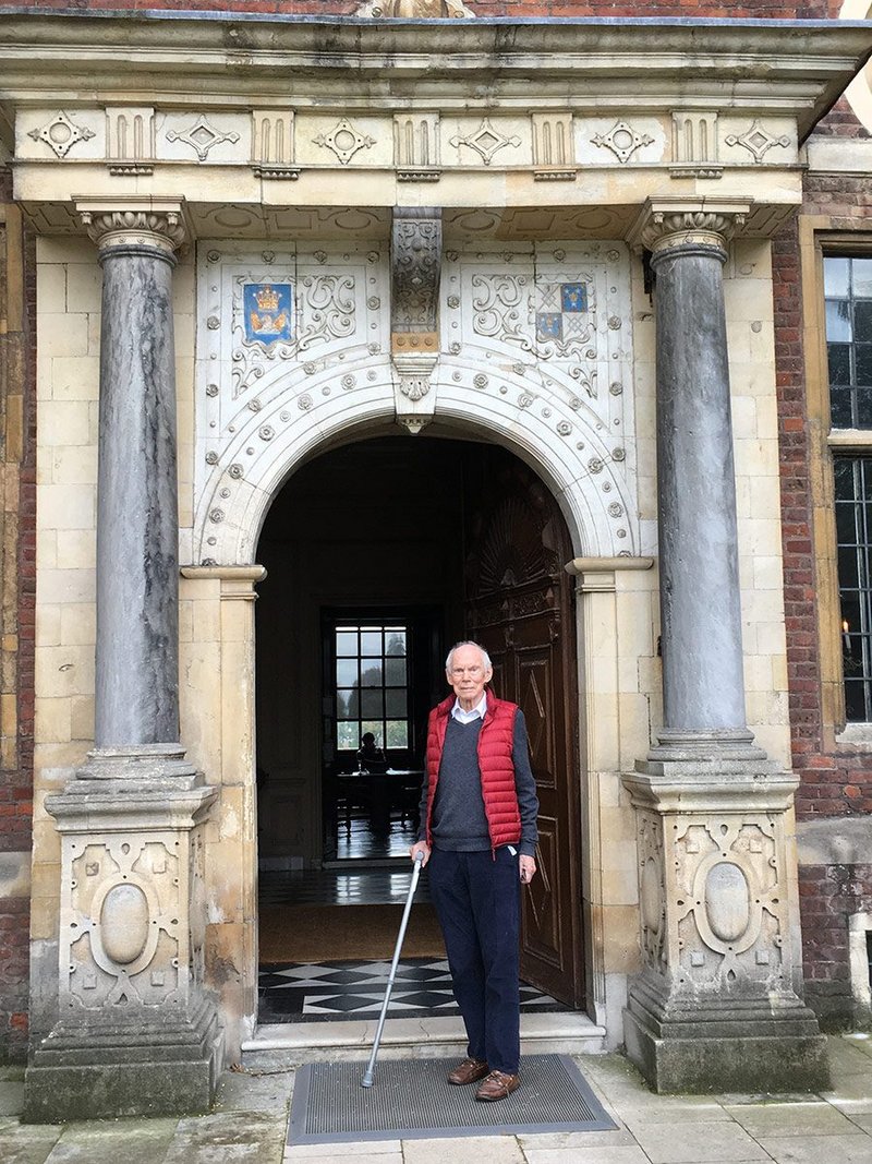 Mark Girouard photographed at Ham House, London.