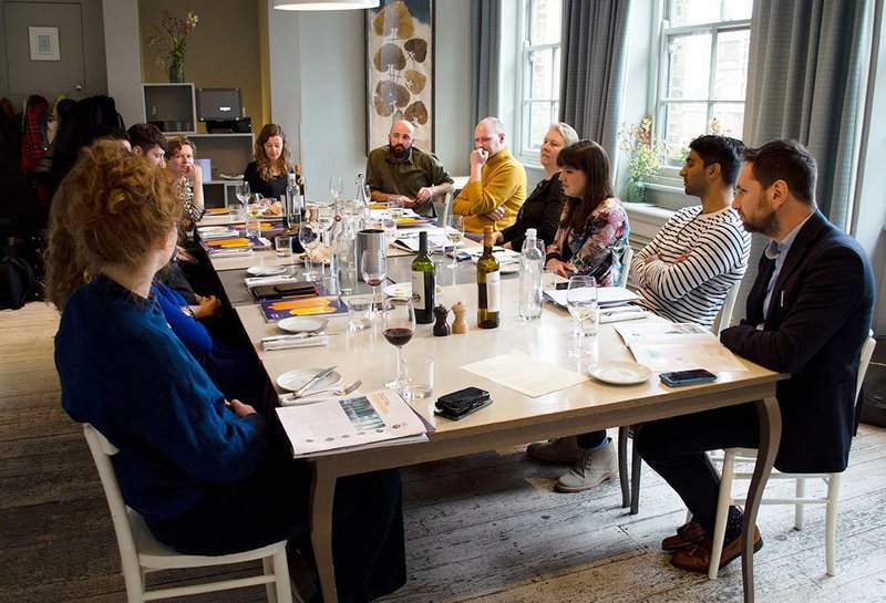 This year's roundtable with the 2019 Rising Stars cohort was held at The Modern Pantry in London and chaired by RIBA Journal's Eleanor Young.