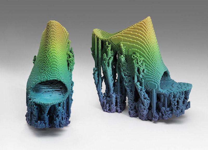 3D print Molecule Shoe by Francis Bitonti Studio Inc., 2015.