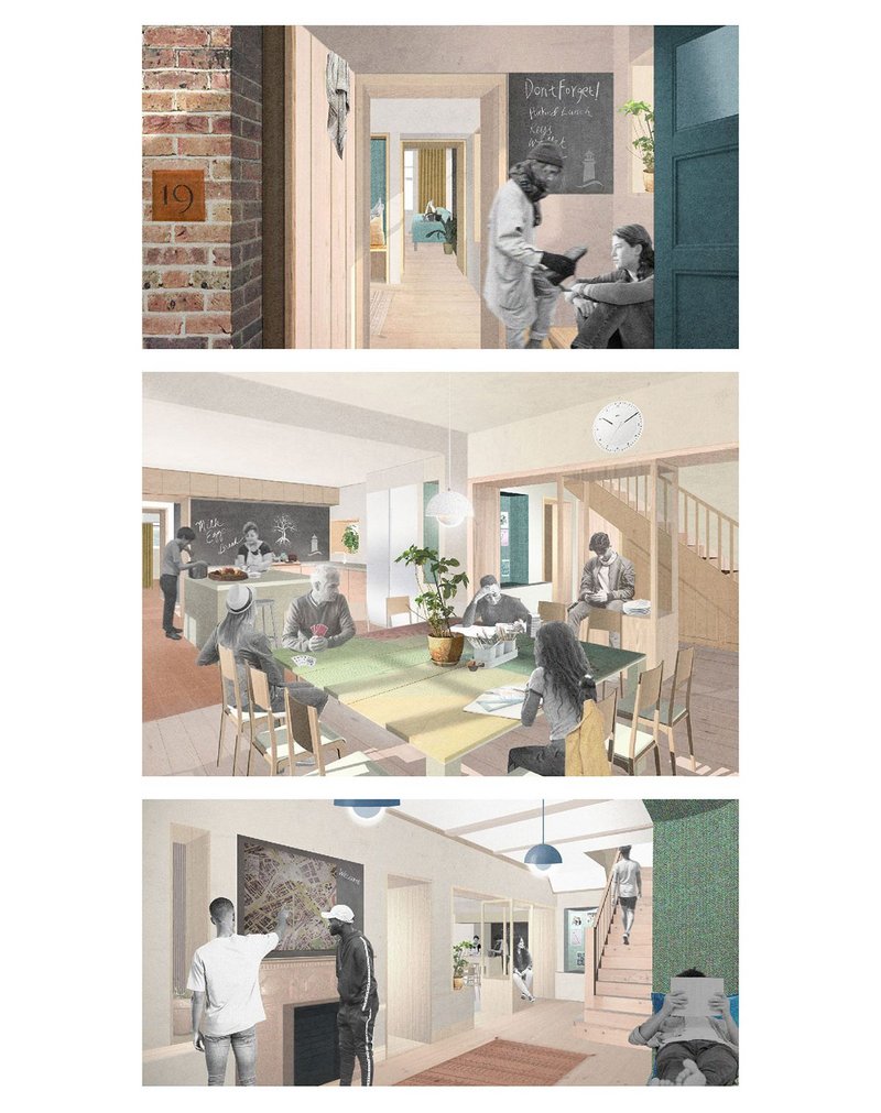 Visualisations of Lighthouse Children’s Homes’ first building in Sutton, London.