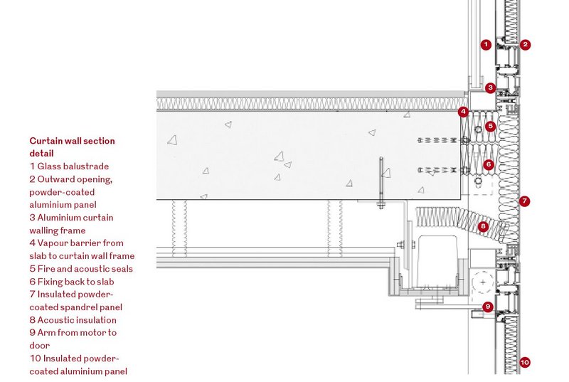 SchuecoAwards Redchurch Curtain wall section detail