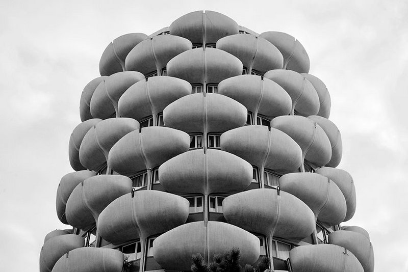 Les Choux de Créteil apartment blocks, designed by Gérard Grandval, 1966-74.