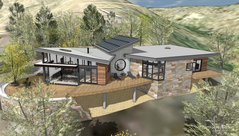 Net zero residential project in Boulder County, Colorado, US.