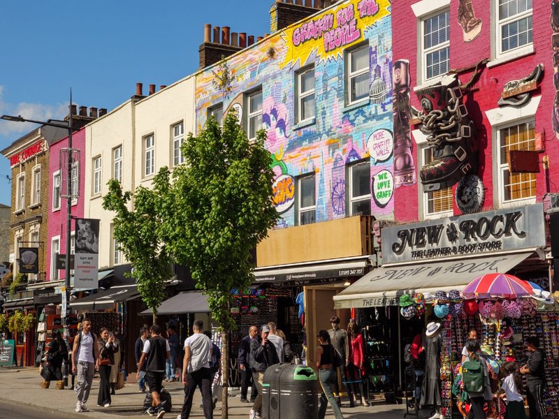 Camden High Street, north London.