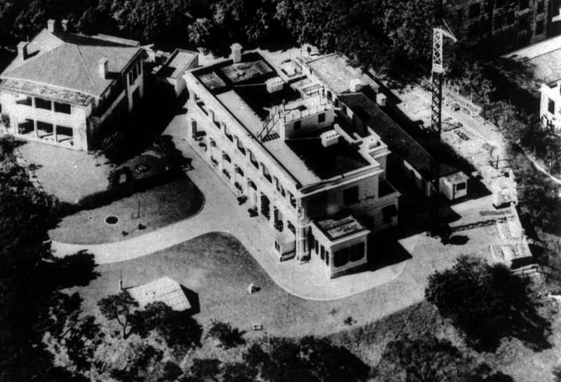 The Hong Kong Observatory in Kowloon was completed in 1884, here seen in 1951.