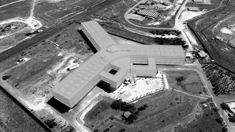 Saydnaya prison, Saydnaya, Syria, 2011, as reconstructed by Forensic Architecture using architectural and acoustic modelling. From the Torture in Saydnaya Prison investigation commissioned by Amnesty International.