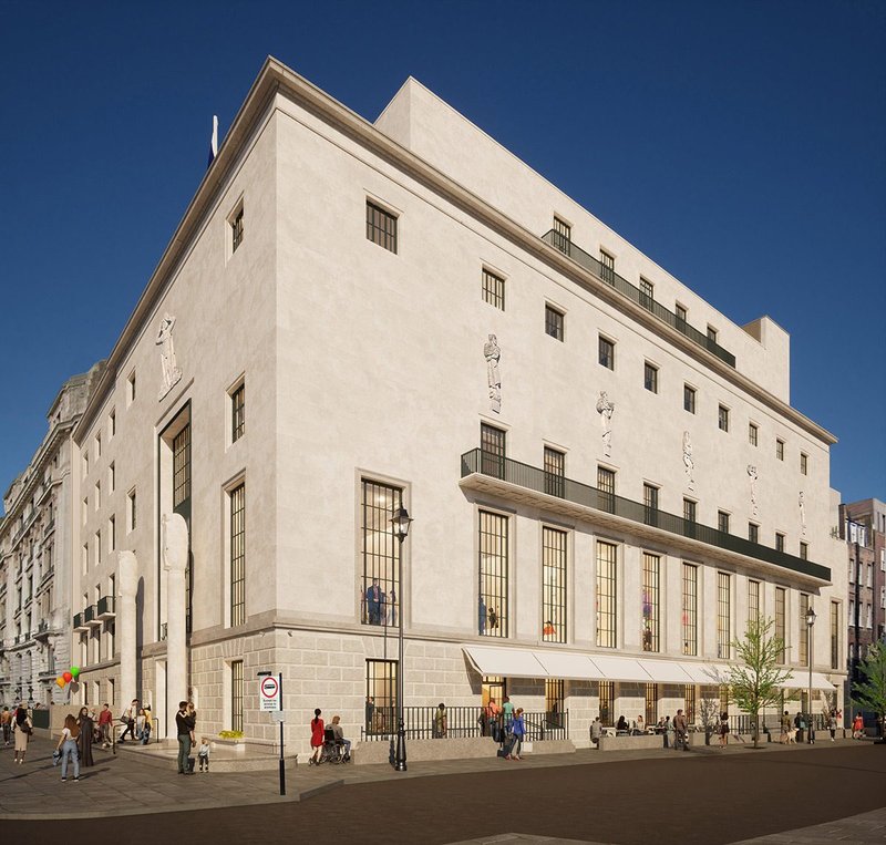 Plans for RIBA's London headquarters, 66 Portland Place.