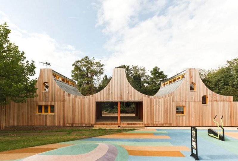 Belvue School Woodland Classrooms.