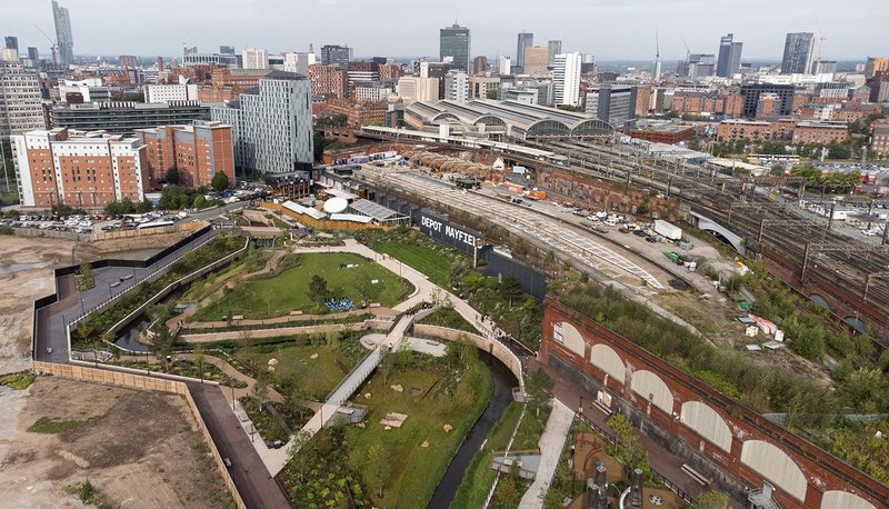 Mayfield Park, Manchester by The Mayfield Partnership and Studio Egret West.