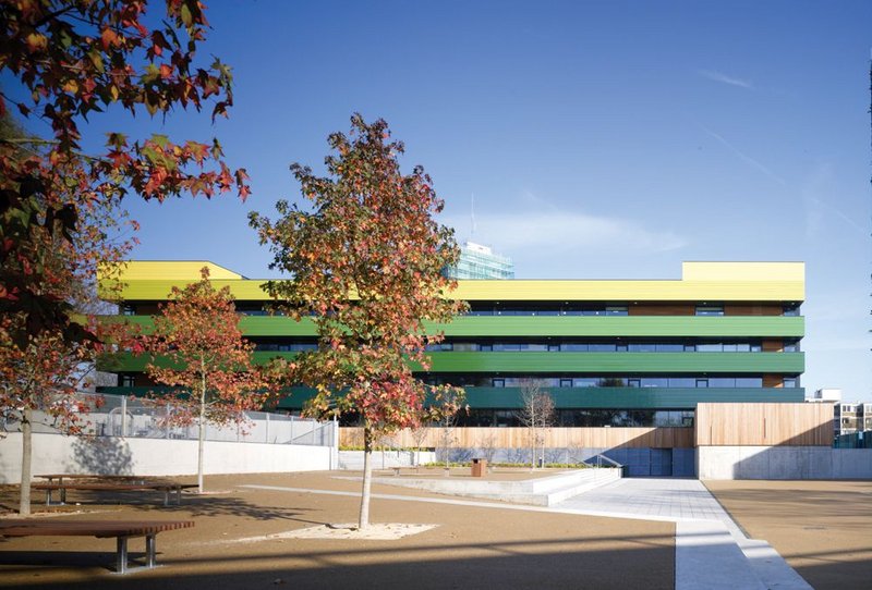 Clear and bold, with a healthy blast of  colour: Westminster Academy (2007), Stirling Prize shortlisted.