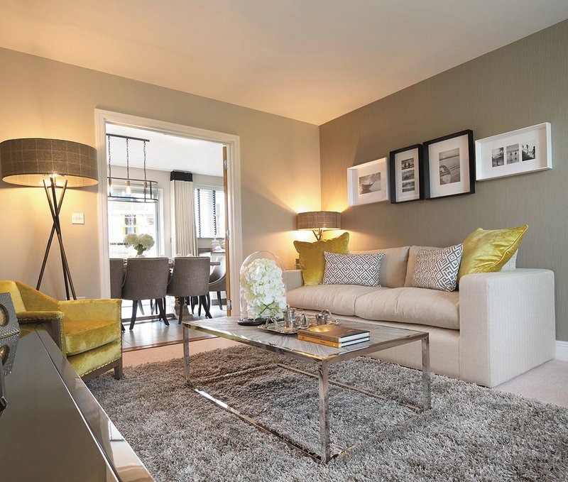 Interior image of living area in five-bedroom house at Elmsbrook by Fabrica.