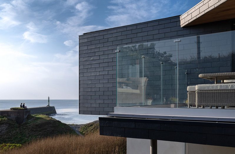 Extreme spec: Cupaclad slate cladding envelopes the Aberystwyth new-build by architects George + Tomos.