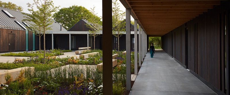 The cloister around the main Sangha courtyard.