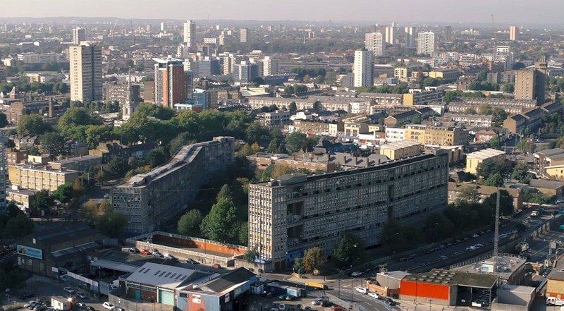 Once the future of social housing: Robin Hood Gardens estate, designed by Alison and Peter Smithson in the late sixties.