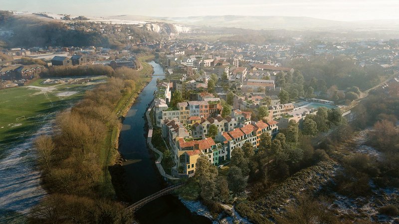 At The Phoenix in Lewes, Sussex, developer Human Nature is working with Ash Sakula Architects on Parcel 1 of its 685-home development, built from locallysourced timber stocks.