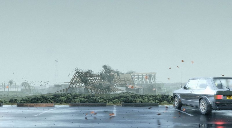 Ben Foulkes proposes a biodegradable courthouse that will actively regenerate the surrounding landscape of Swanscombe Marshes, and in doing so help defend it from development.